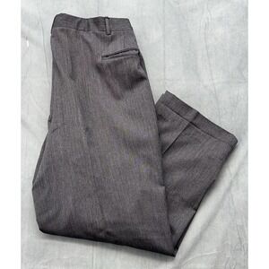 Brooks Brothers Mens Pleated Wool Blend Dress Pants Slacks 38 x 29.5 Gray